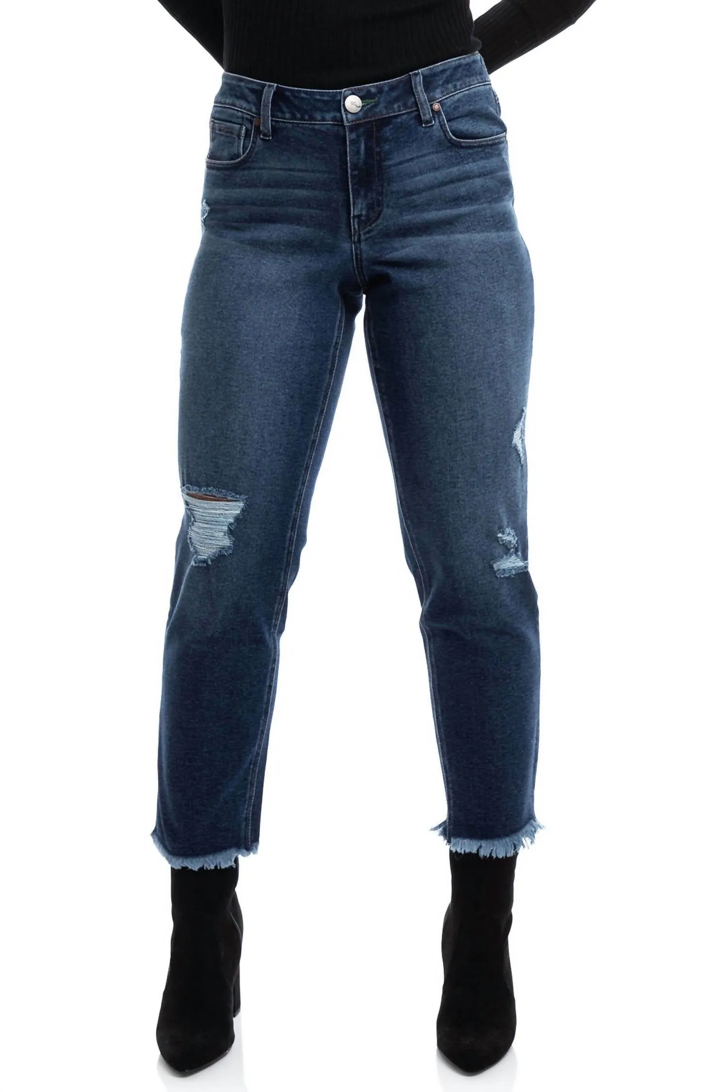 1822 Denim - Eco Mid-rise Slim Girlfriend Jeans