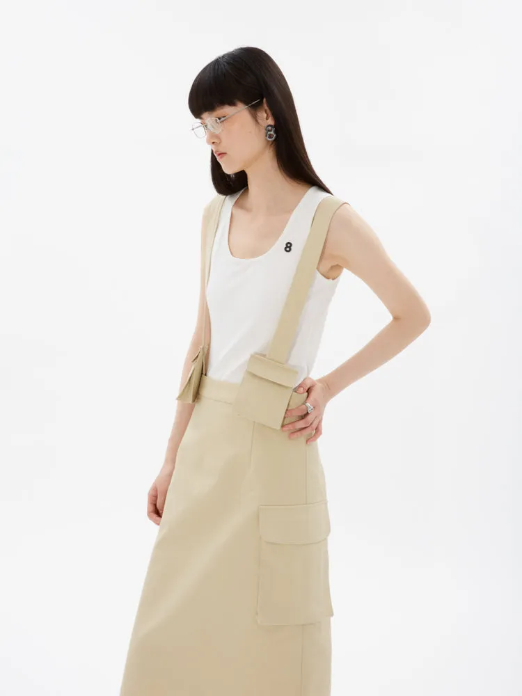A-line Strap Skirt