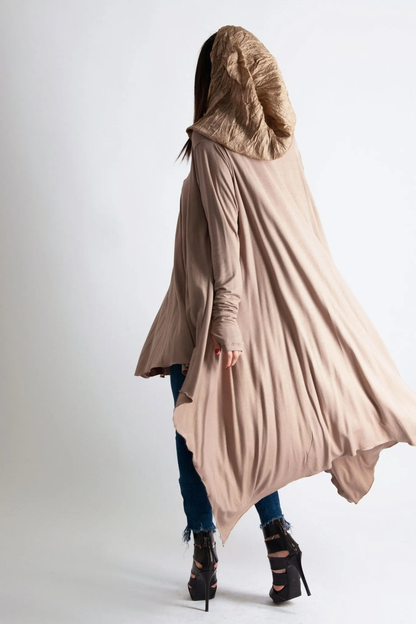 ANIE Long sleeve Hooded Tunic