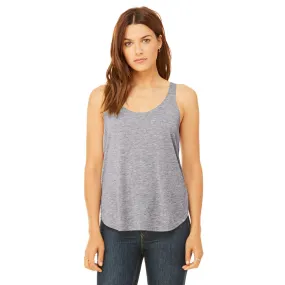 Bella   Canvas Women's Athletic Heather Flowy Side Slit Tank