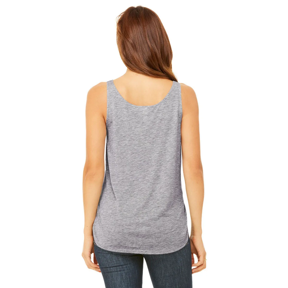 Bella   Canvas Women's Athletic Heather Flowy Side Slit Tank