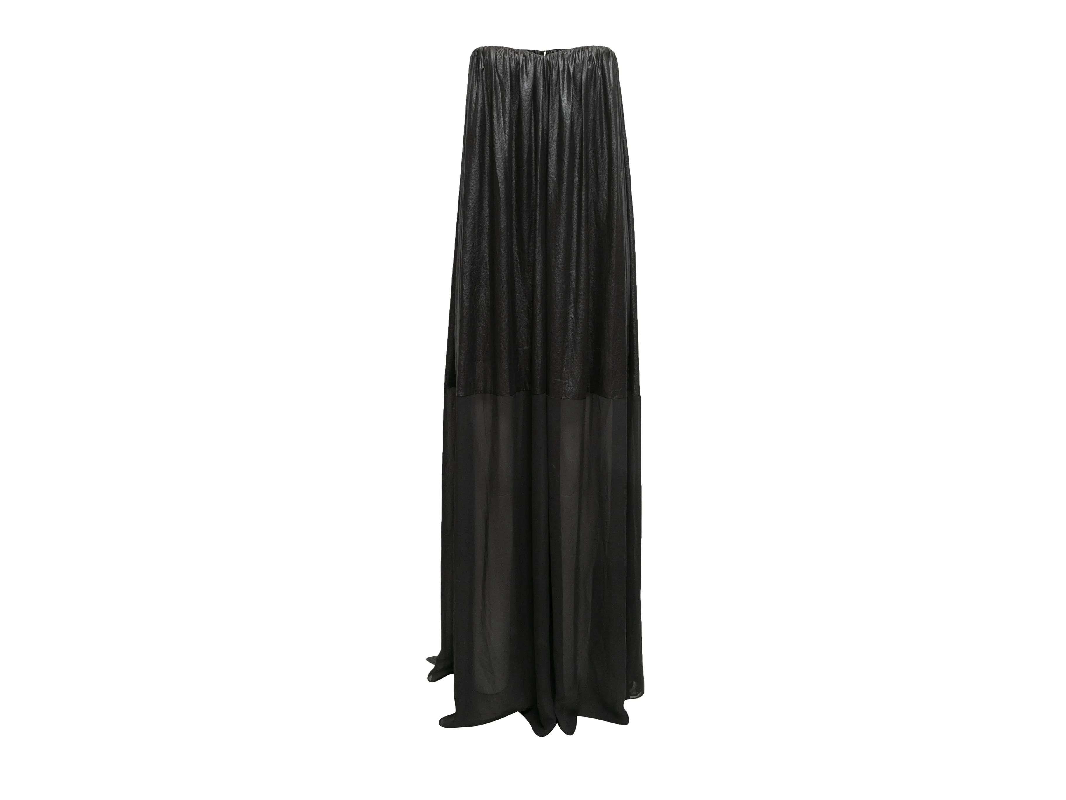 Black Dolce & Gabbana Strapless Maxi Dress Size US 4