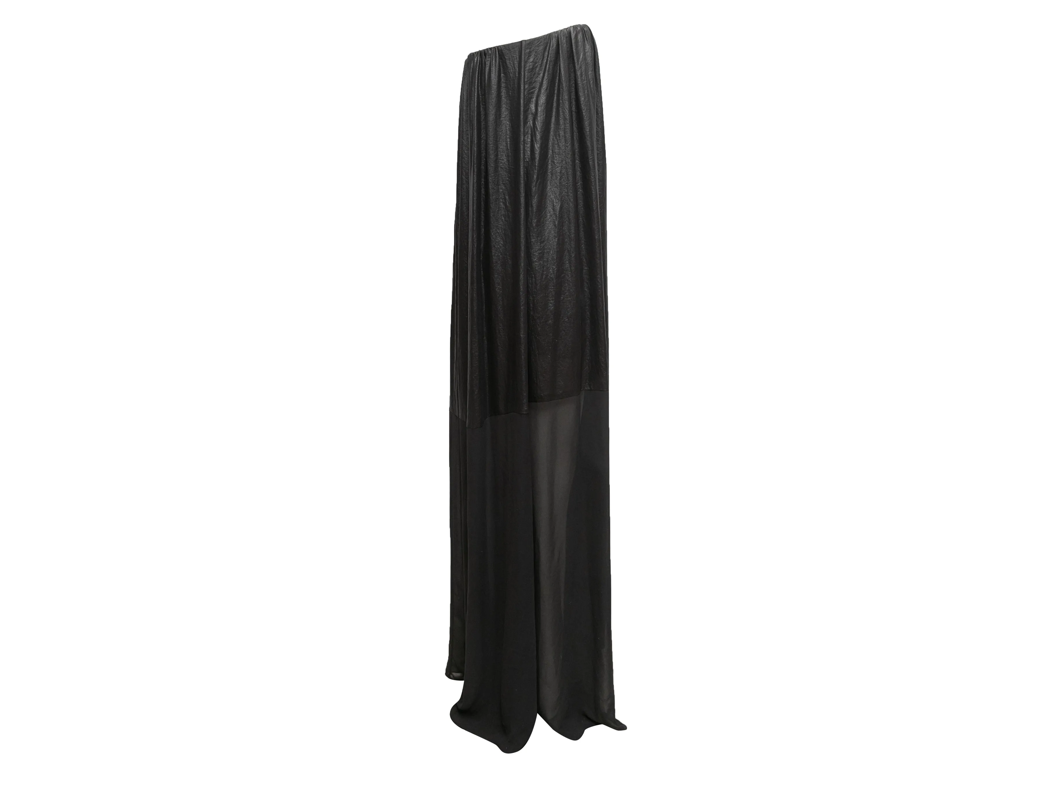 Black Dolce & Gabbana Strapless Maxi Dress Size US 4