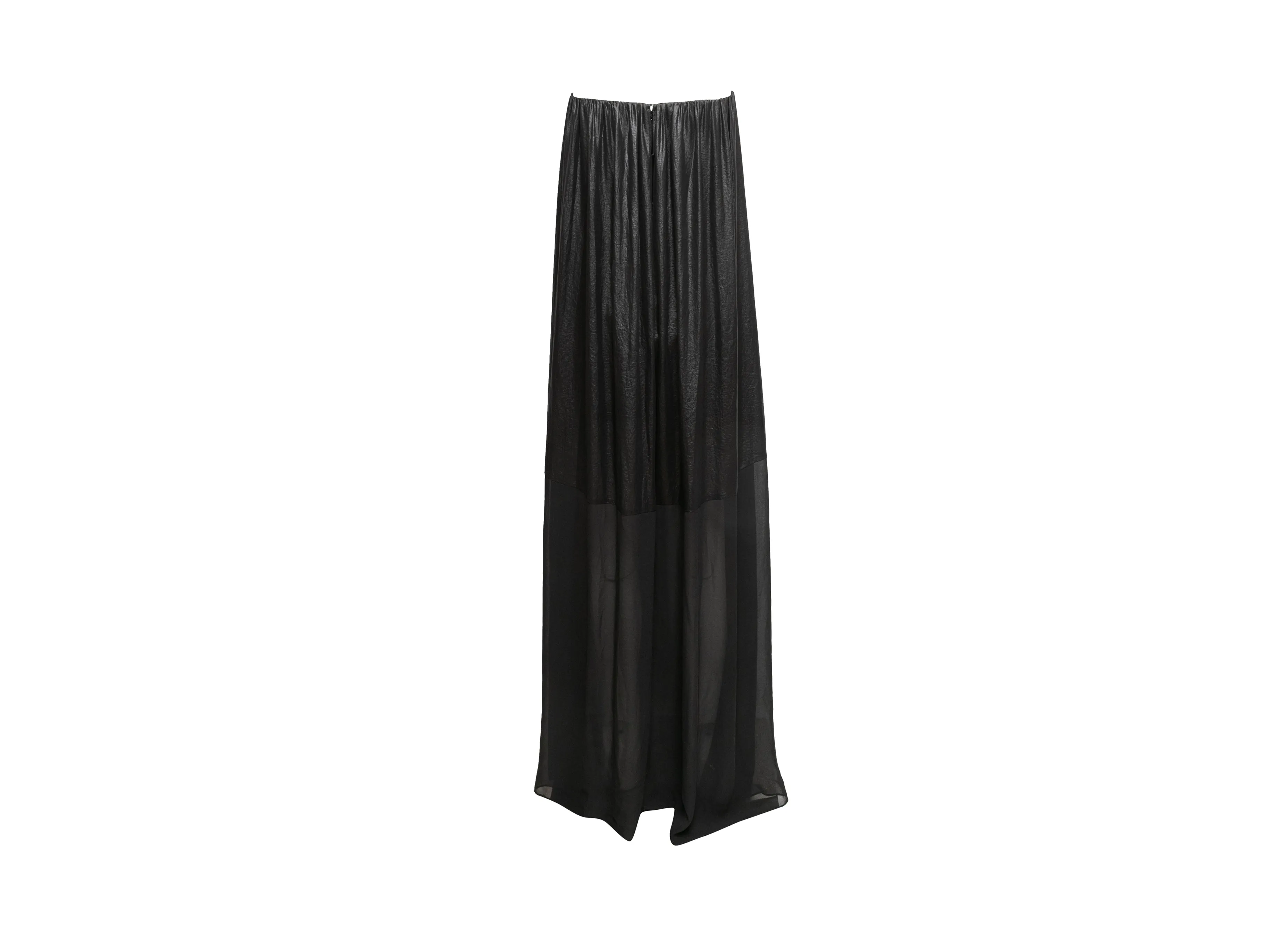 Black Dolce & Gabbana Strapless Maxi Dress Size US 4