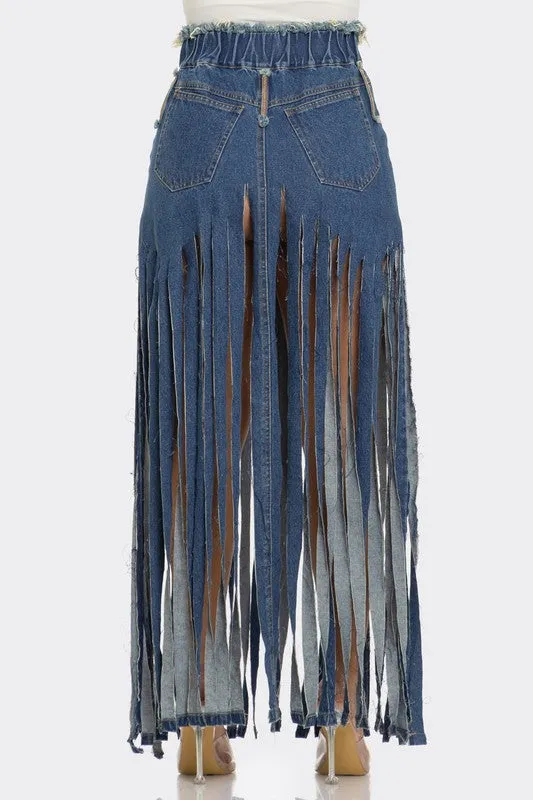 Bohemian Rhapsody Denim Skirt