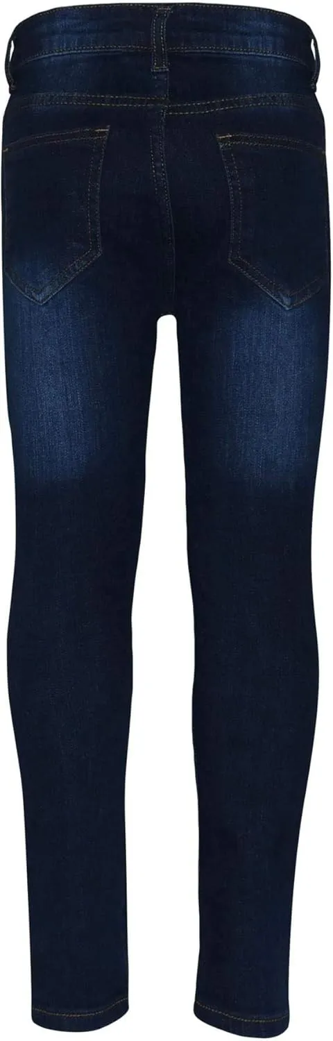 Boys Stretchy Jeans Kids Ripped Denim Skinny Jeans Pants Trousers Age 5-13 Years