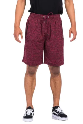 Burgundy Marbled Light Weight Active Shorts