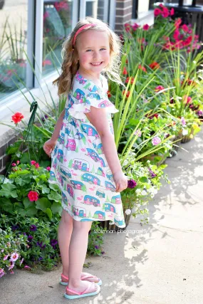 Camper Milk Silk Flutter Dress