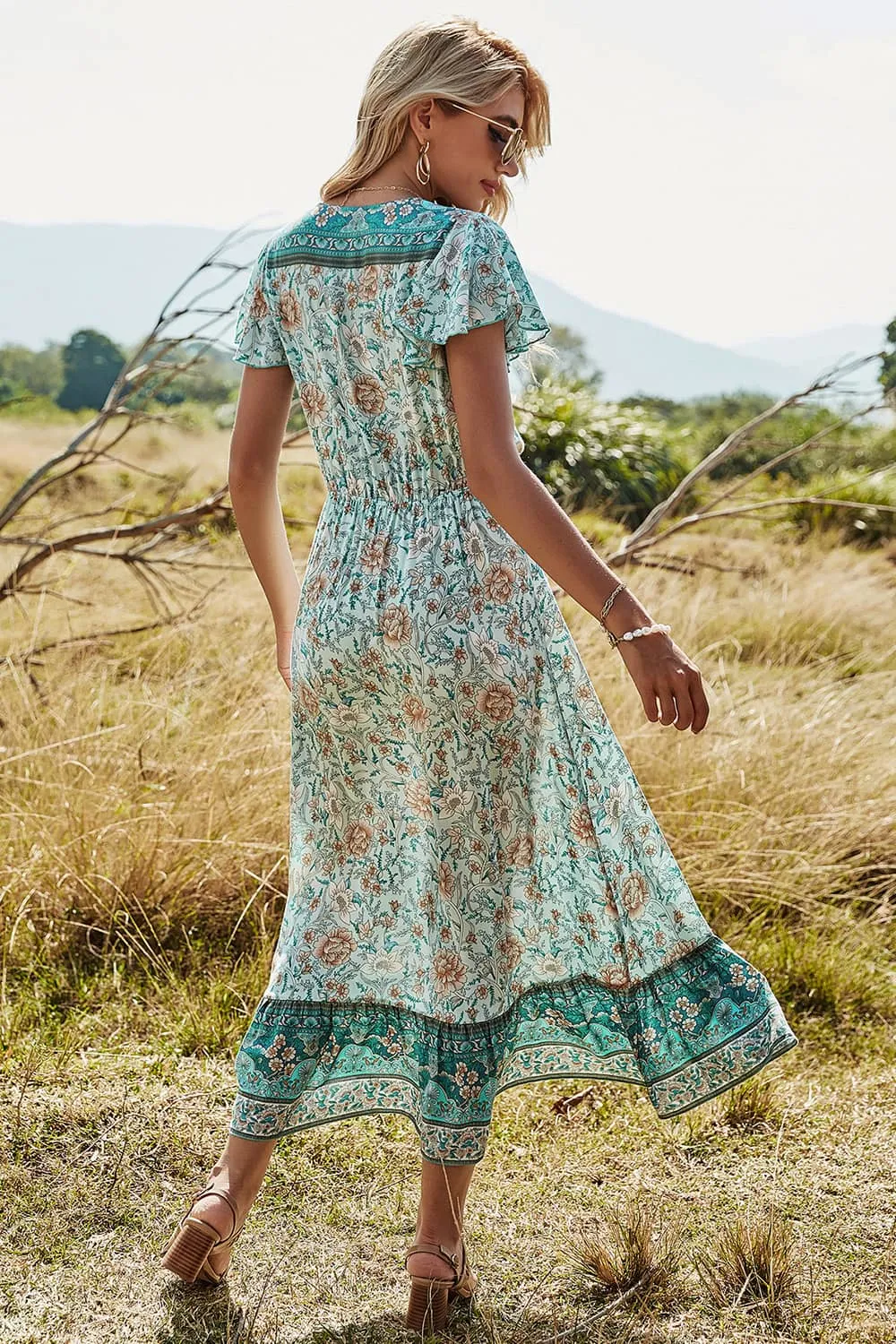 Casual holiday print dress