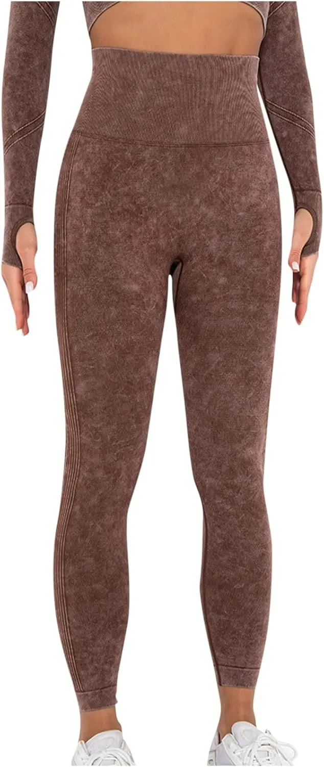 Dademeo Fashion Women Stretch Yoga Legging Comfortable Casual Patchwork HIgh Waist Slim Fit Tights Comfy Workout Leggings