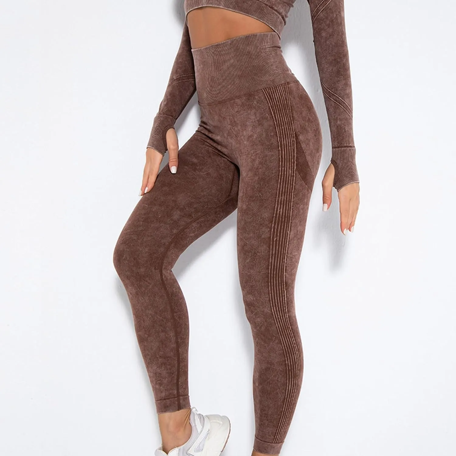 Dademeo Fashion Women Stretch Yoga Legging Comfortable Casual Patchwork HIgh Waist Slim Fit Tights Comfy Workout Leggings