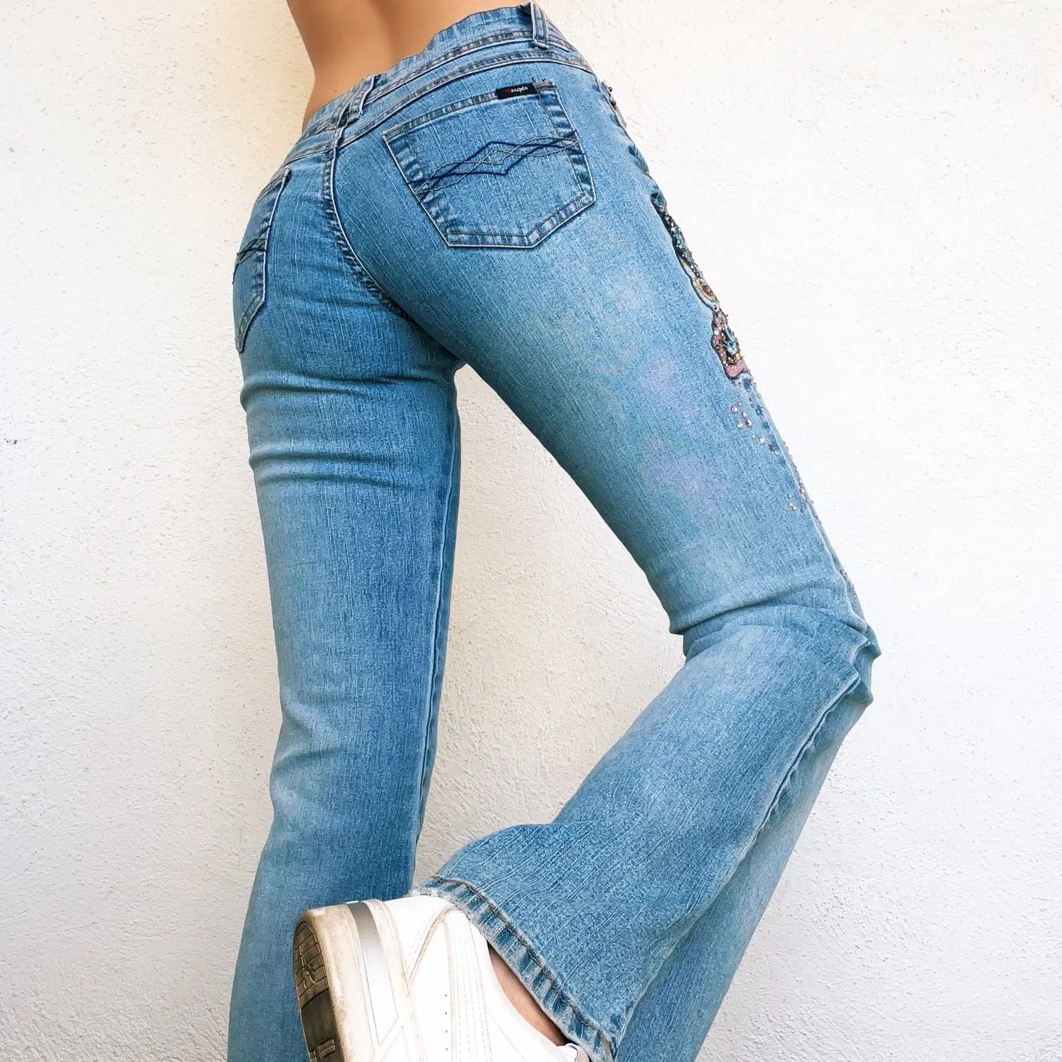 Early 2000s Butterfly Flare Jeans