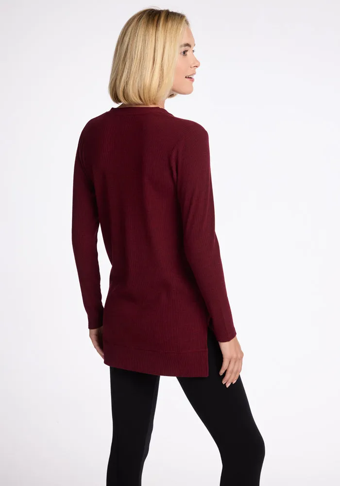 Evie Tunic • Final Sale Deals! - Cranberry Melange