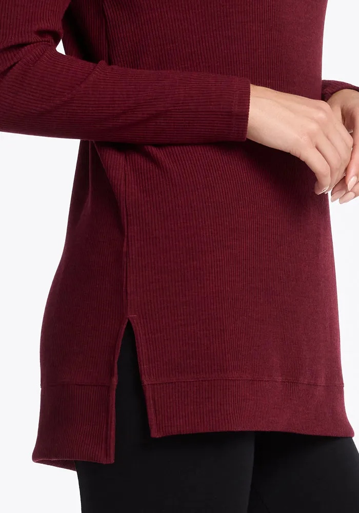 Evie Tunic • Final Sale Deals! - Cranberry Melange
