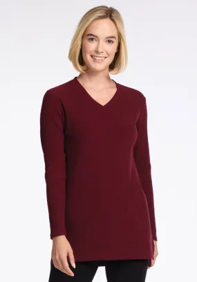 Evie Tunic • Final Sale Deals! - Cranberry Melange