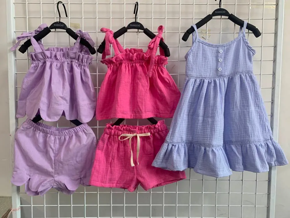 Girls Cotton Top and Shorts Set