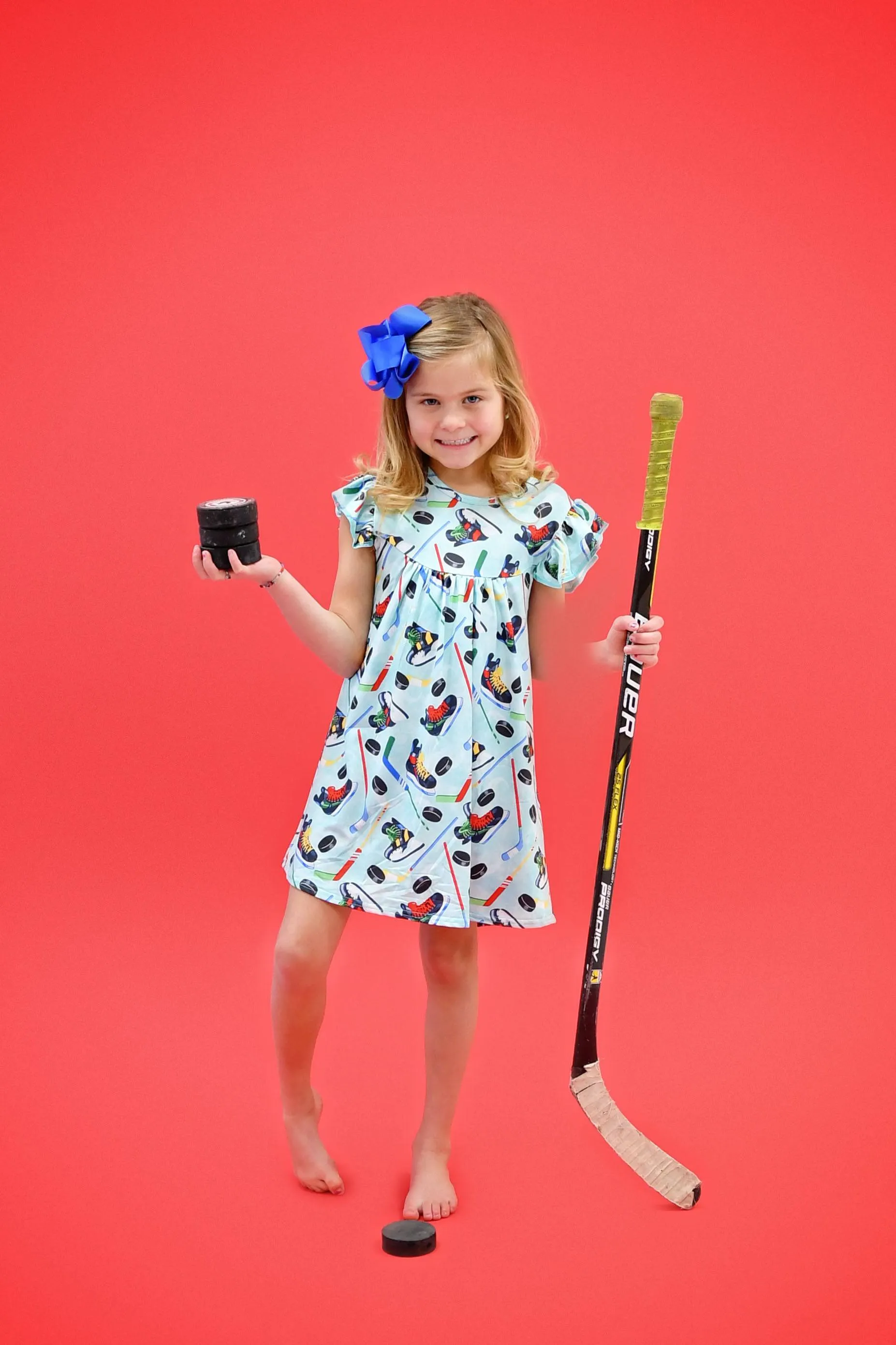 Hockey Milk Silk Flutter Dress