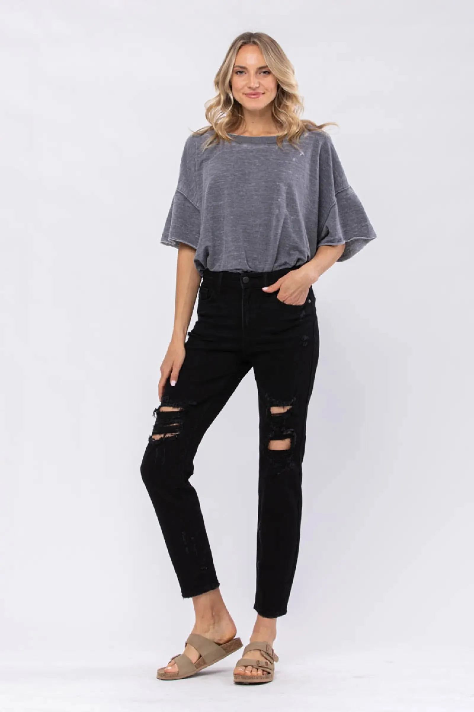 Judy Blue Distressed Boyfriend
