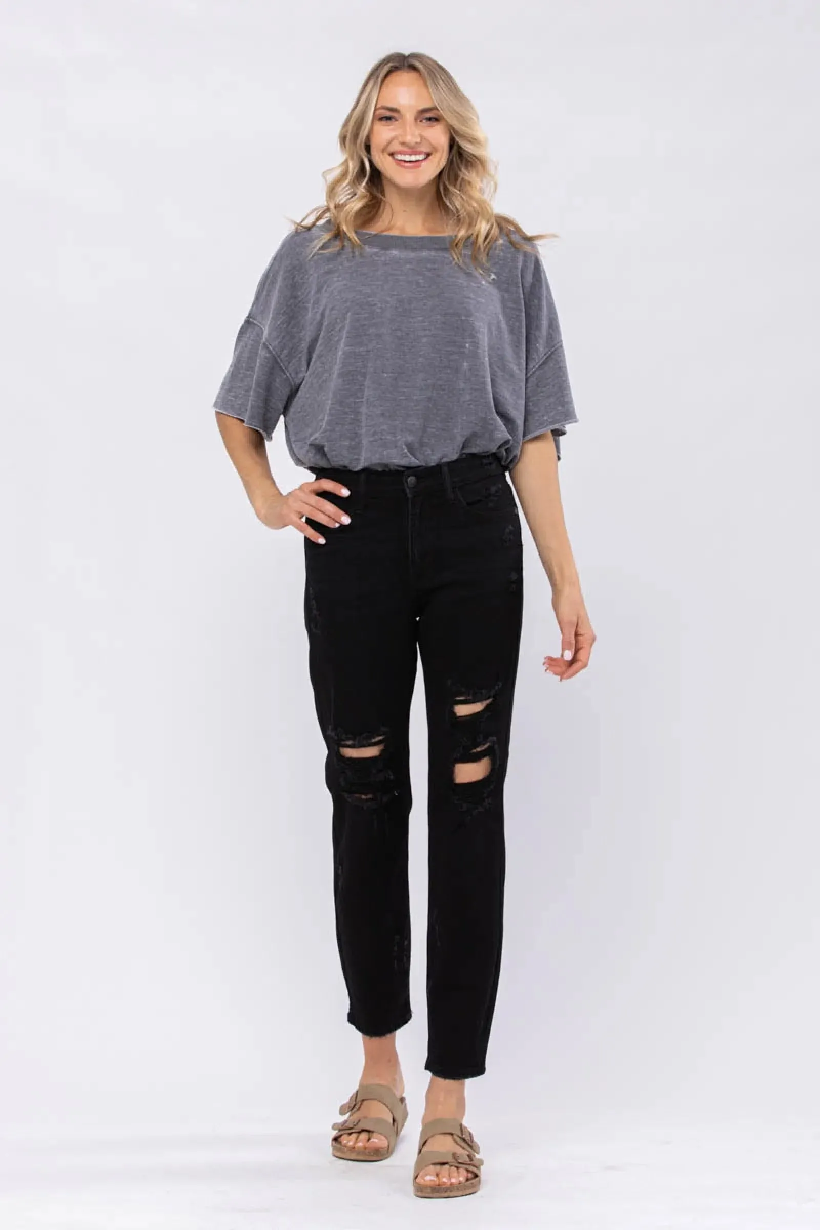 Judy Blue Distressed Boyfriend