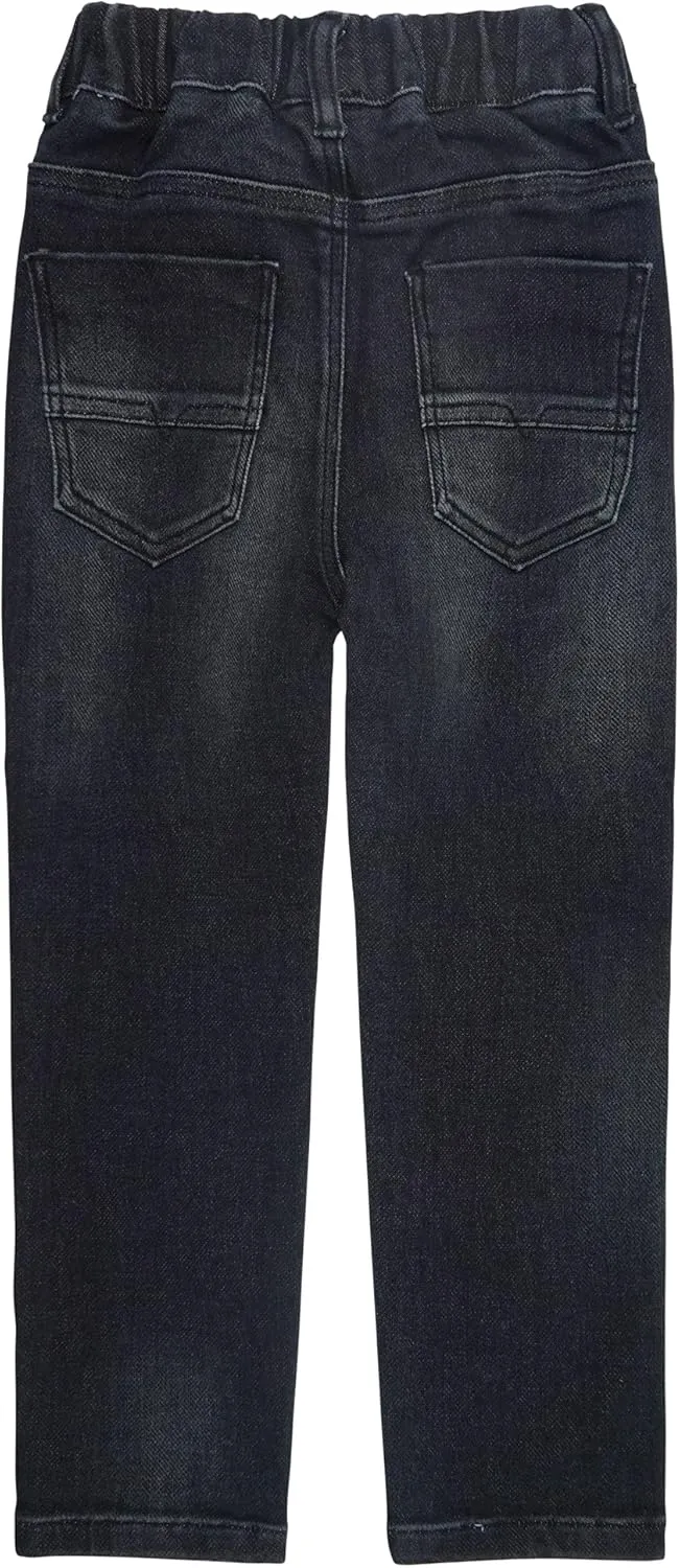 KIDSCOOL SPACE Girls Jeans,Elastic Waist Stretchy Denim Pants