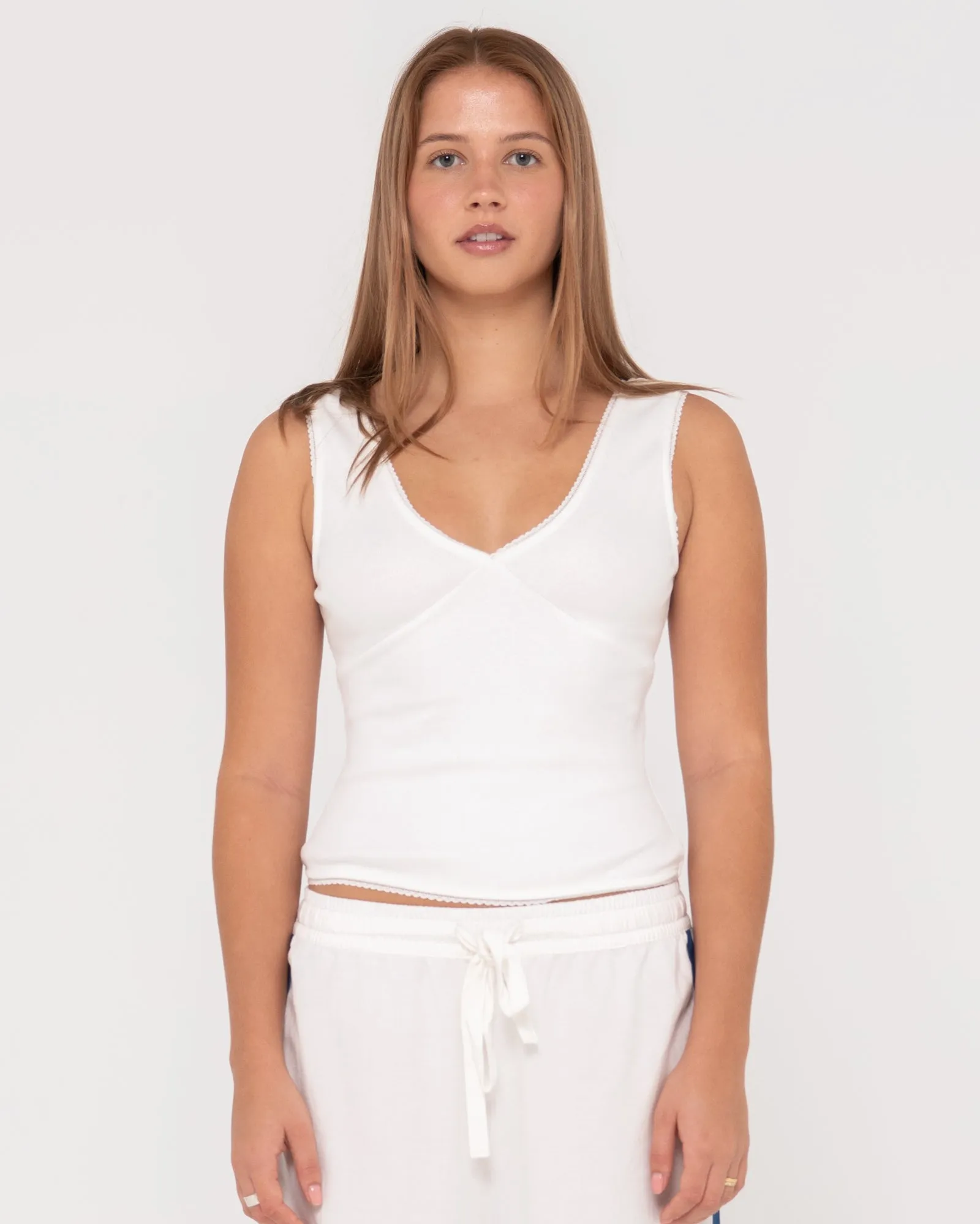 Lacey V Neck Tank Top