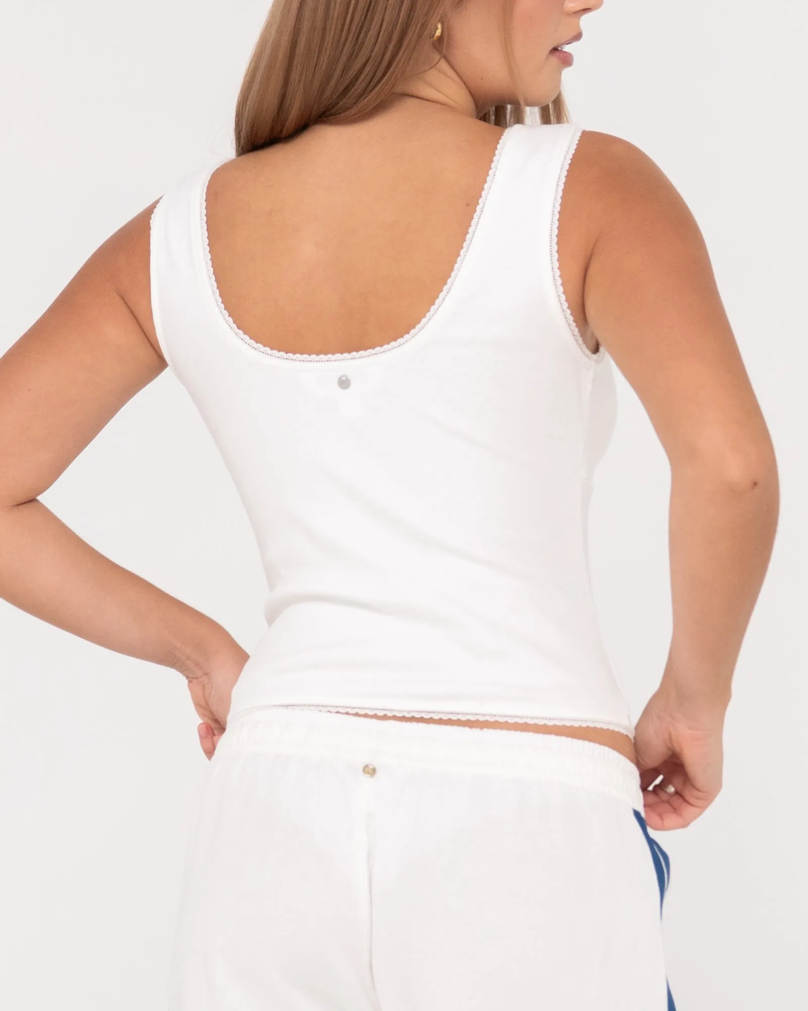Lacey V Neck Tank Top