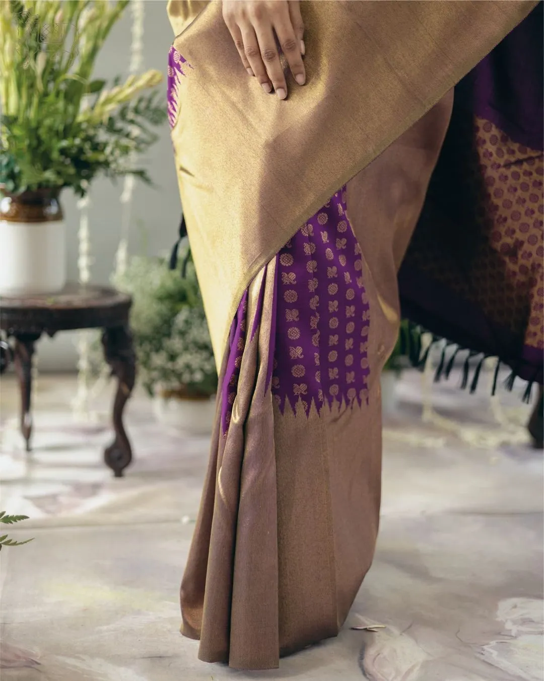 Lovely Purple Soft Silk Saree With Sophisticated Blouse Piece