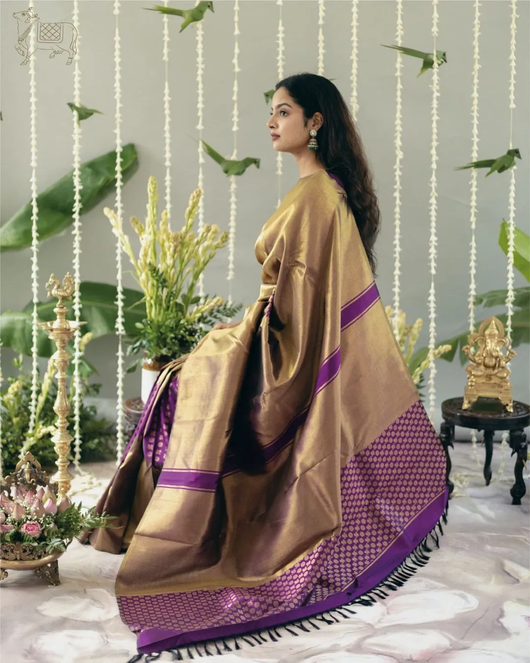 Lovely Purple Soft Silk Saree With Sophisticated Blouse Piece