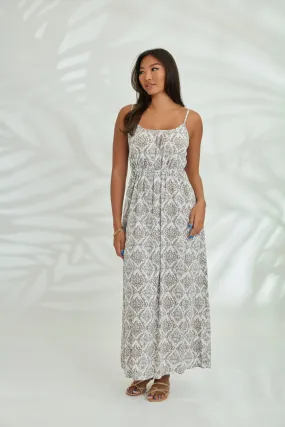 Maxi with belt - Diamond Brown