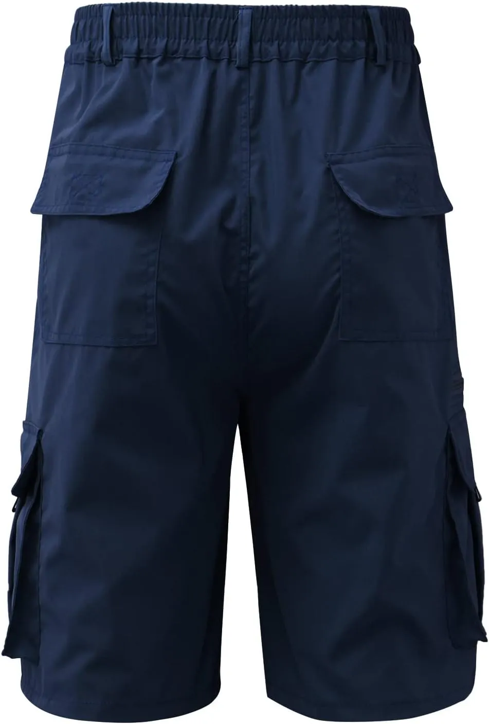 Men's Cargo Short 6 Pockets Comfortable Twill Cotton Elastic Waist Causal Work Shorts Cargo Shorts Work Shorts Hiking Pants