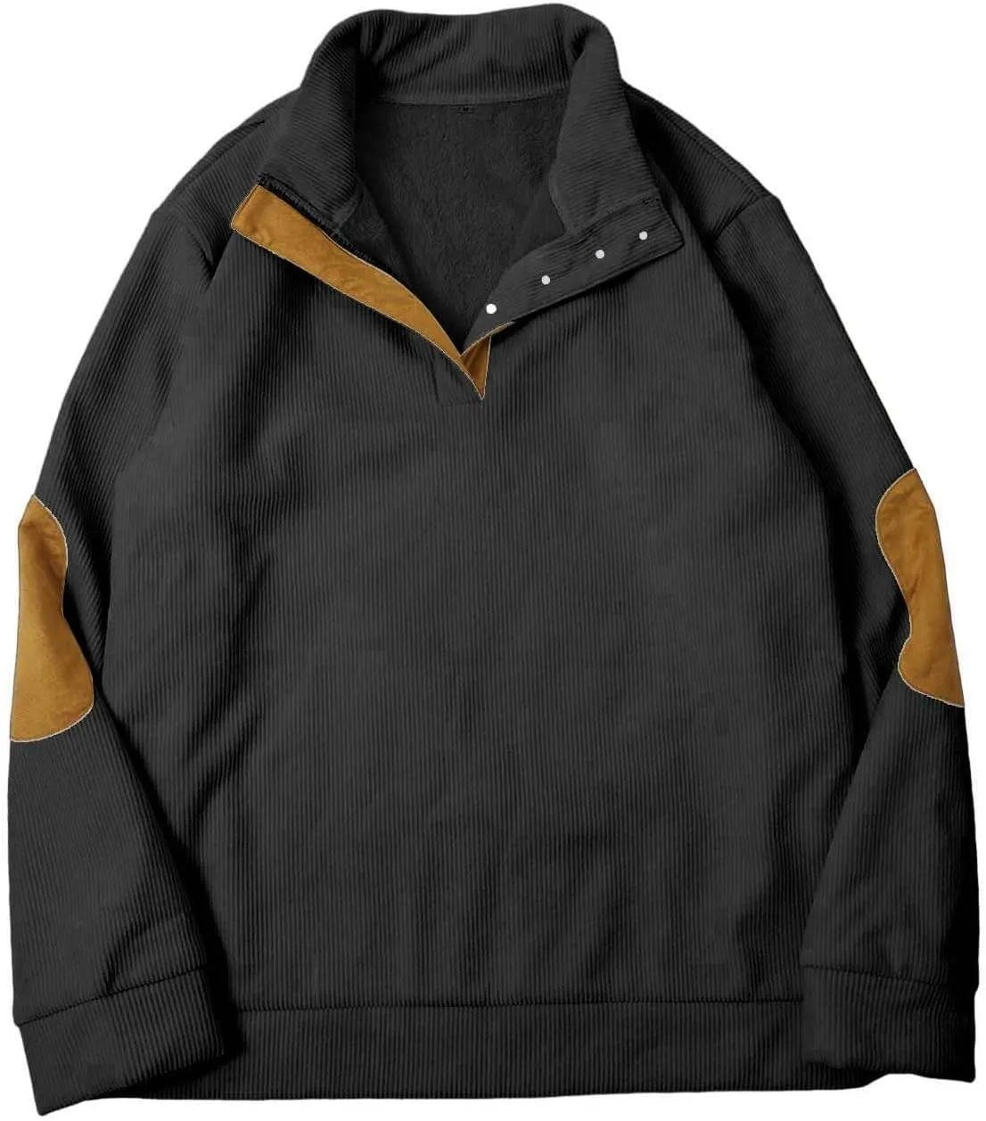 Men's Cashmere Long Sleeve Sweatshirt Day Casual Fashion Soft And Comfortable Small Print Long Sleeved Button