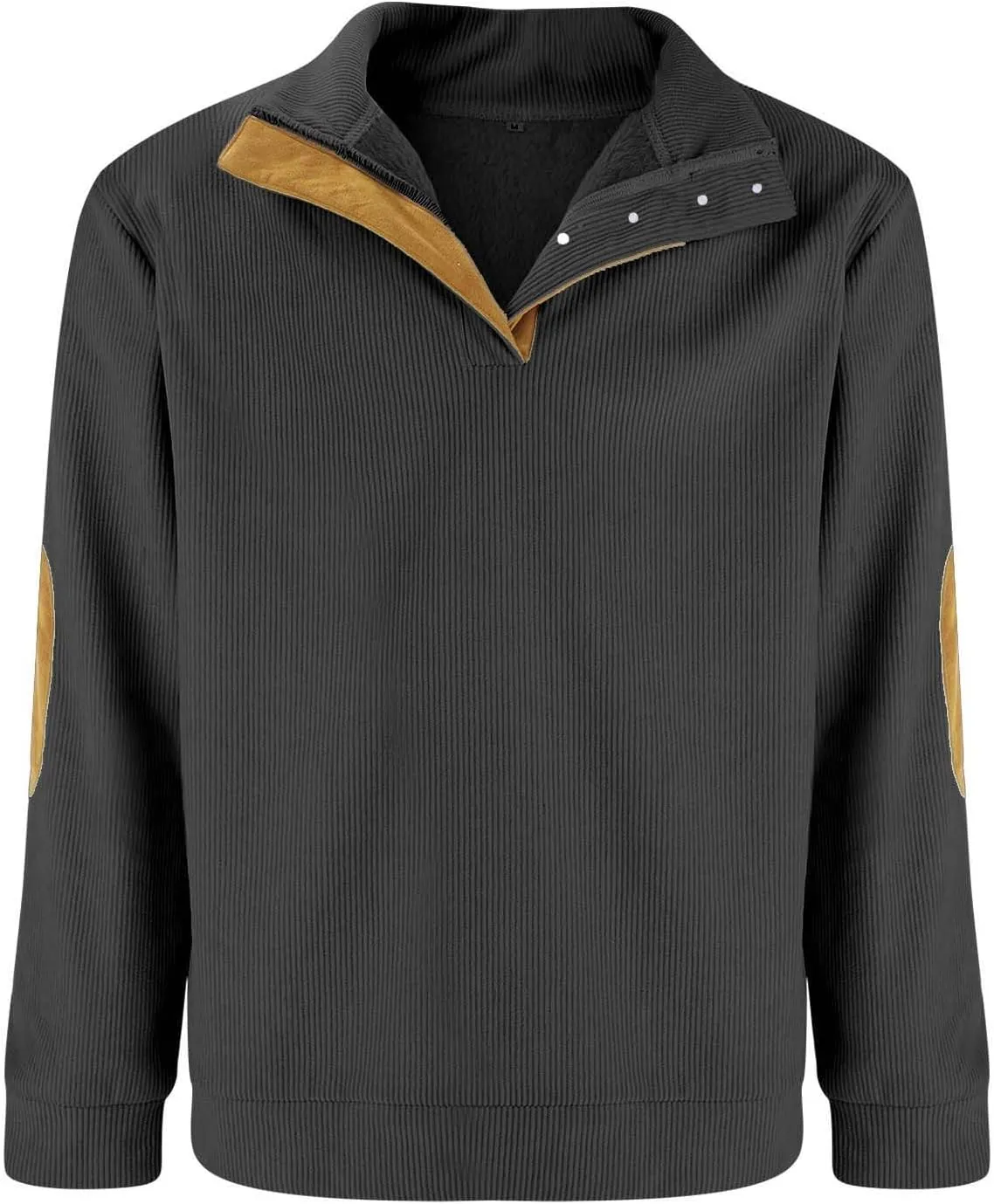 Men's Cashmere Long Sleeve Sweatshirt Day Casual Fashion Soft And Comfortable Small Print Long Sleeved Button