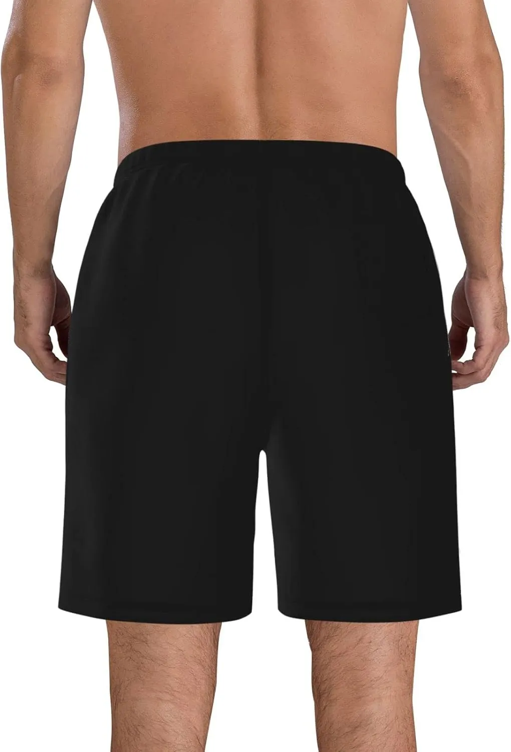 Men's Swim Trunks Beach Shorts Drawstring Quick Dry Running Shorts Comfortable Loose Gym Shorts Swimsuit Pants with Pockets