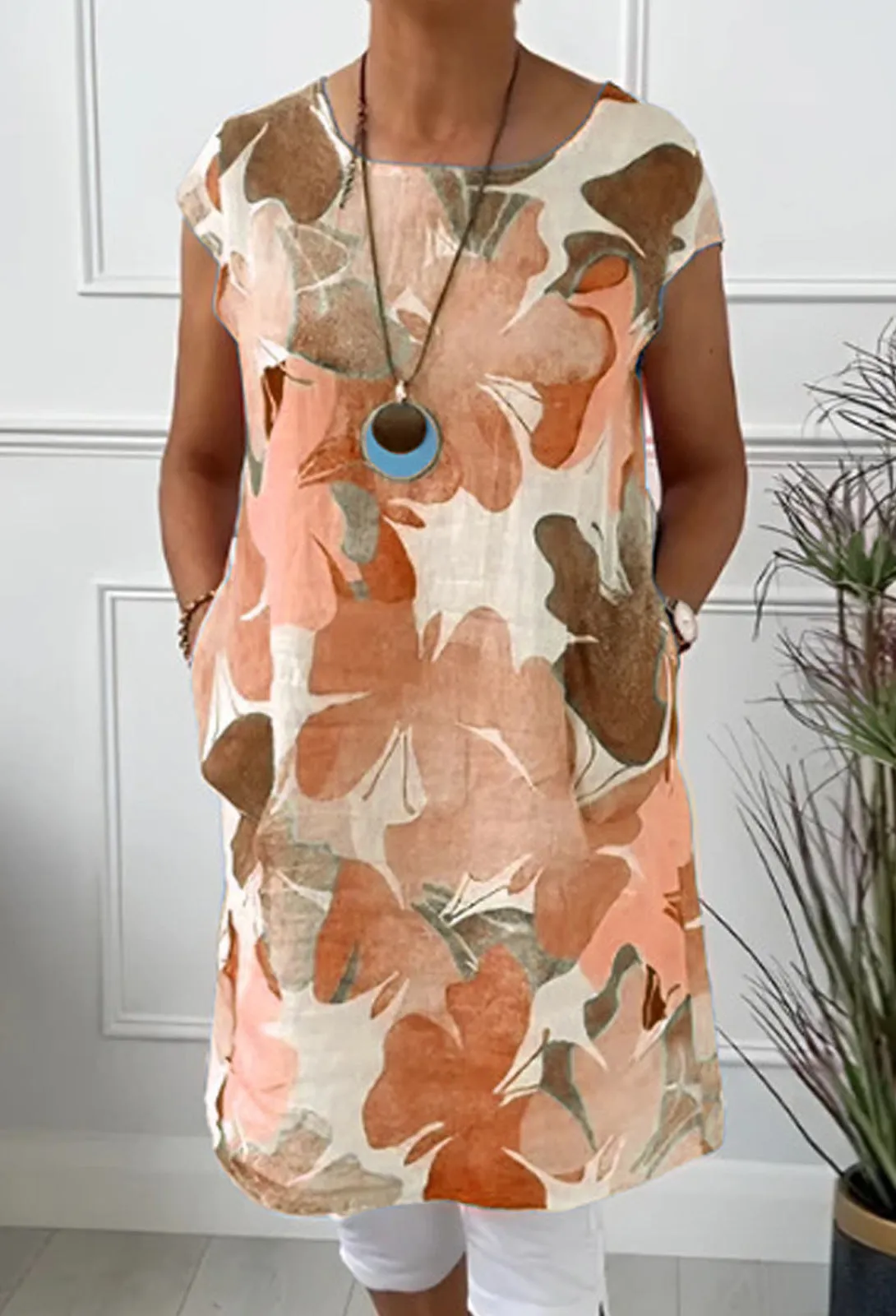 Montana -  Comfortable Dress with Butterfly Print