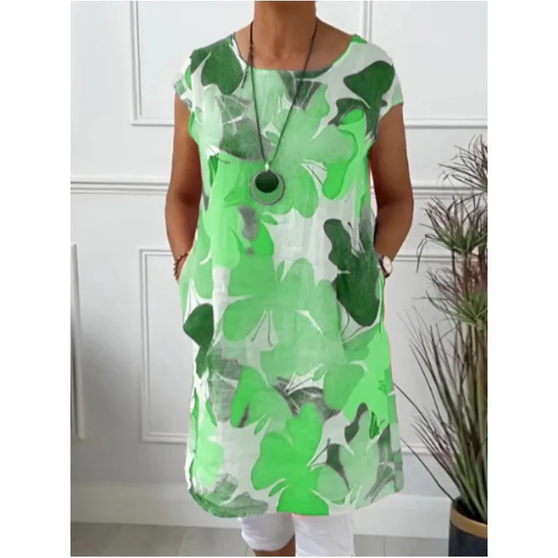 Montana -  Comfortable Dress with Butterfly Print