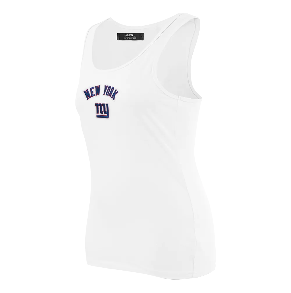 NFL NEW YORK GIANTS CLASSIC WOMEN'S RELAXED FIT RACERBACK (WHITE)