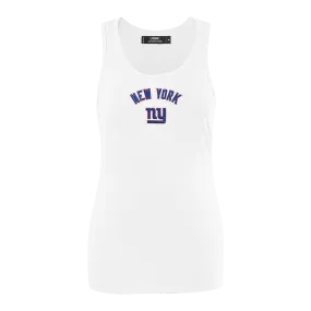 NFL NEW YORK GIANTS CLASSIC WOMEN'S RELAXED FIT RACERBACK (WHITE)