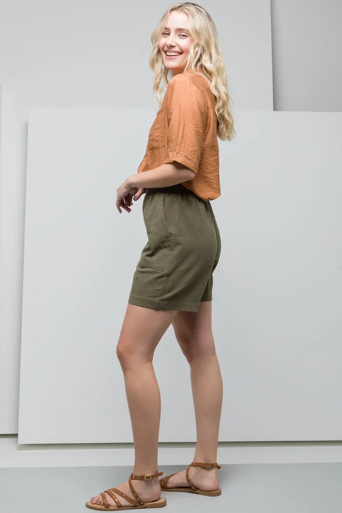 Pull On Shorts Green