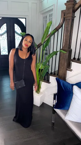 "Everything To Me" Maxi Dress (Black)