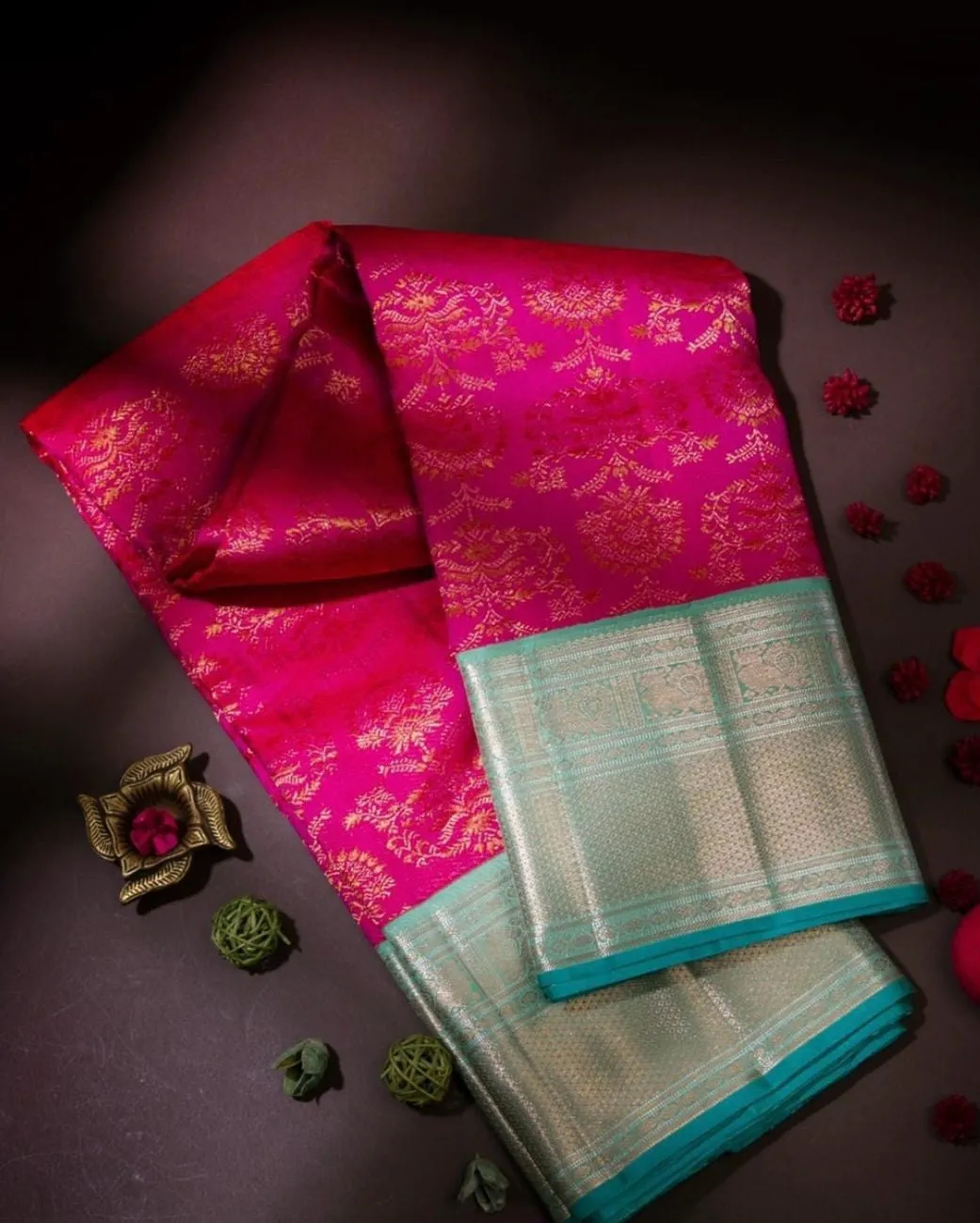 Radiant Dark Pink Soft Silk Saree With Aplomb Blouse Piece