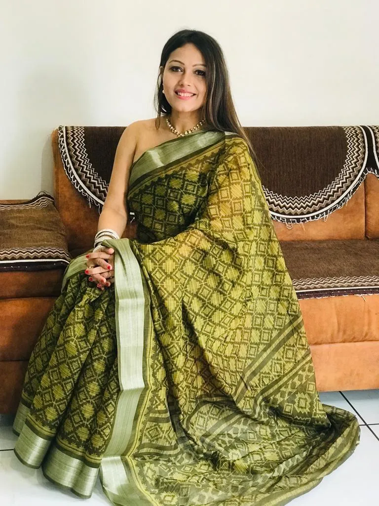 Risha Silk Soft Cotton saree