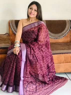 Risha Silk Soft Cotton saree