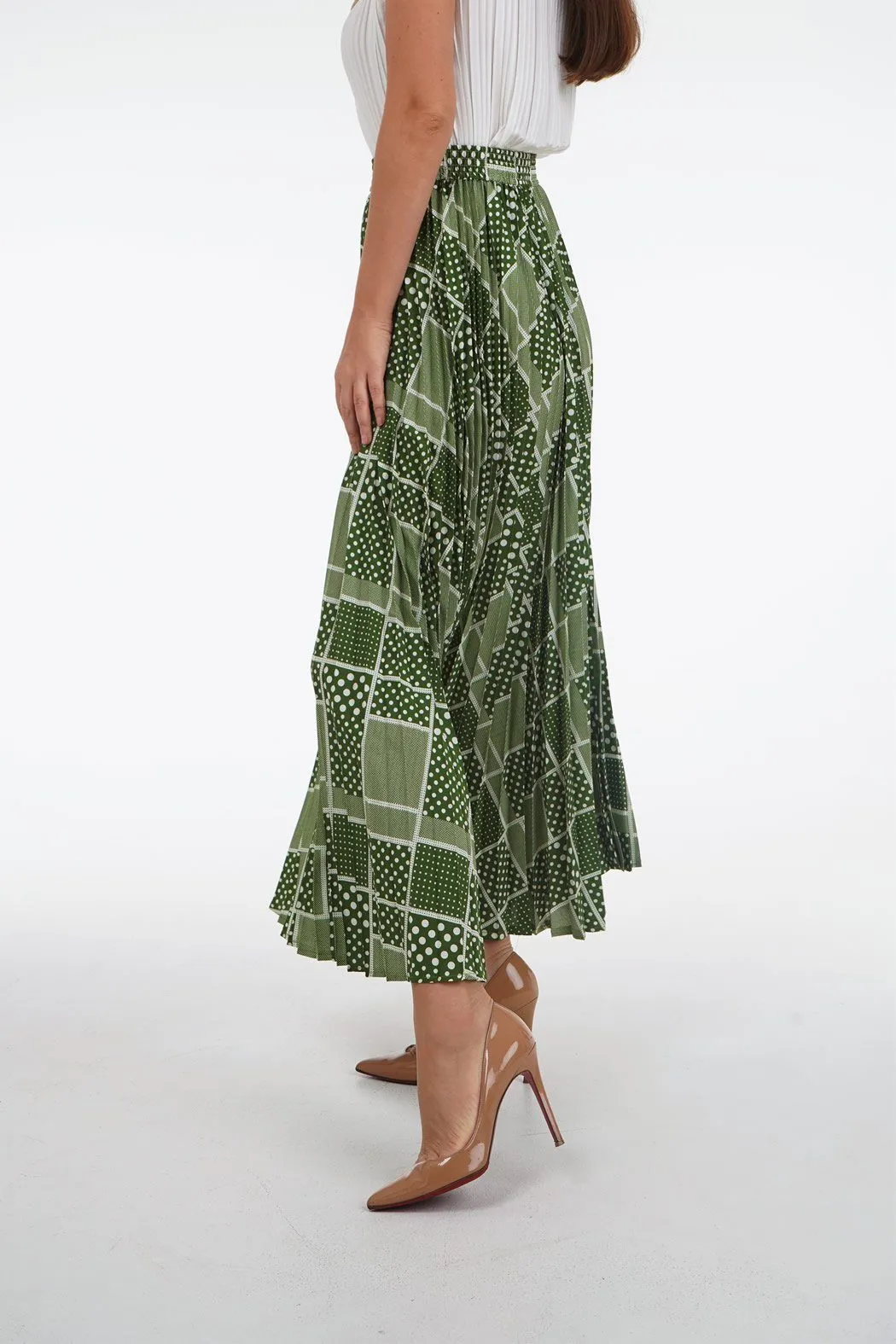 Salenia A-Line Printed Skirt