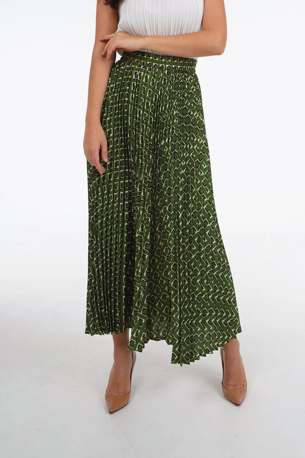 Salenia A-Line Printed Skirt