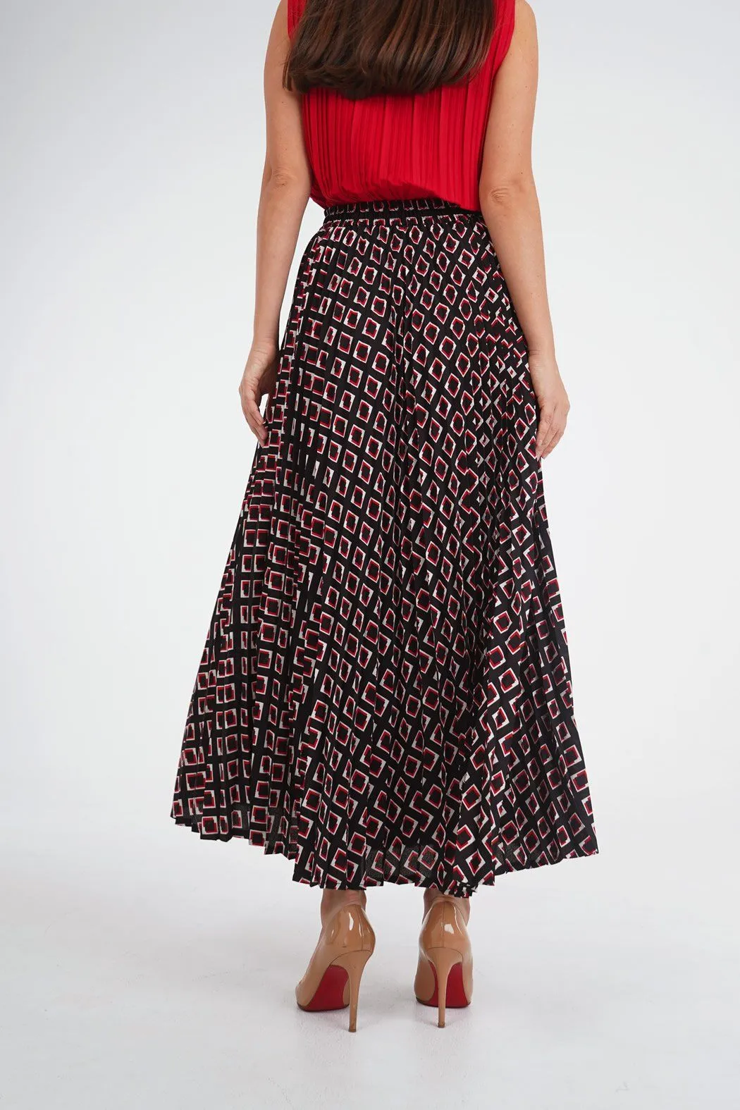 Salenia A-Line Printed Skirt