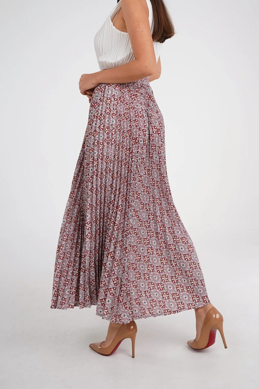 Salenia A-Line Printed Skirt