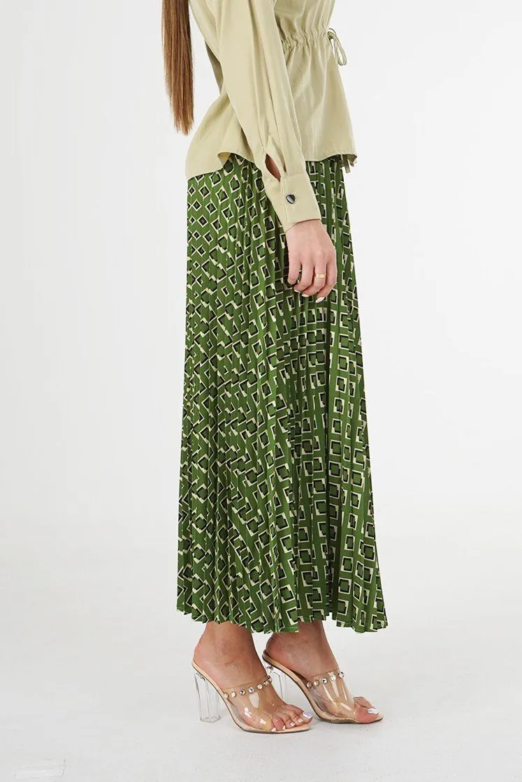 Salenia A-Line Printed Skirt