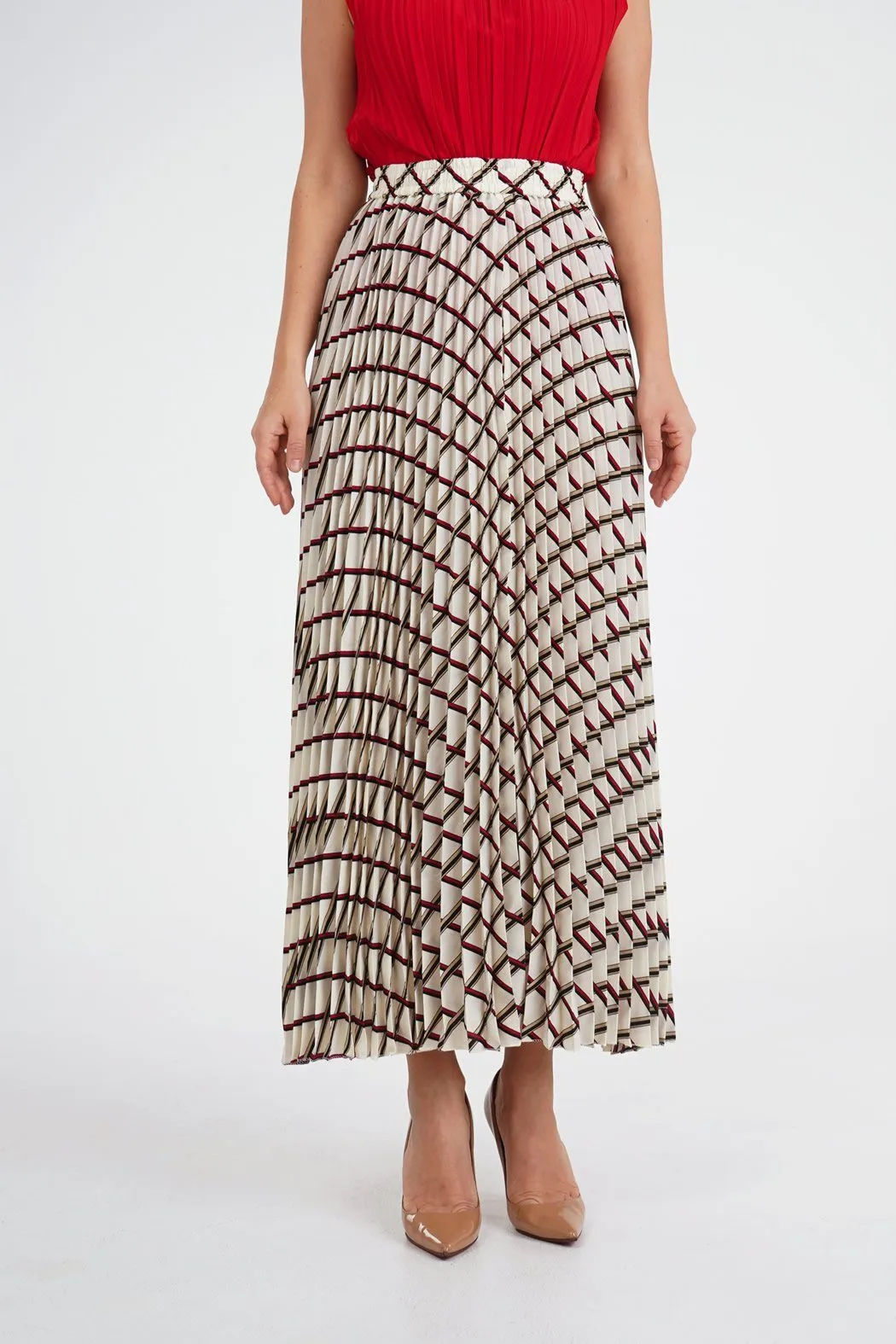 Salenia A-Line Printed Skirt