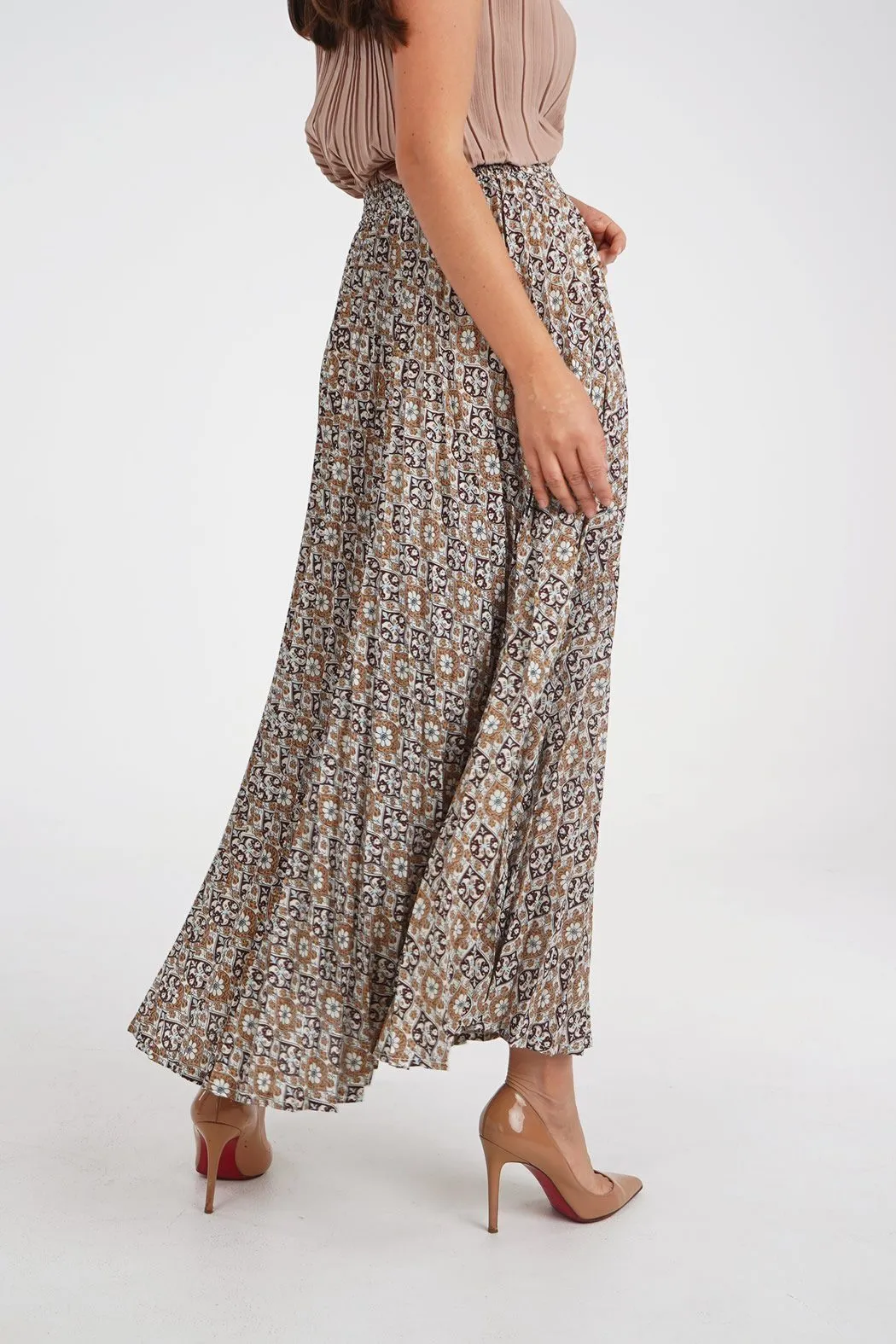 Salenia A-Line Printed Skirt