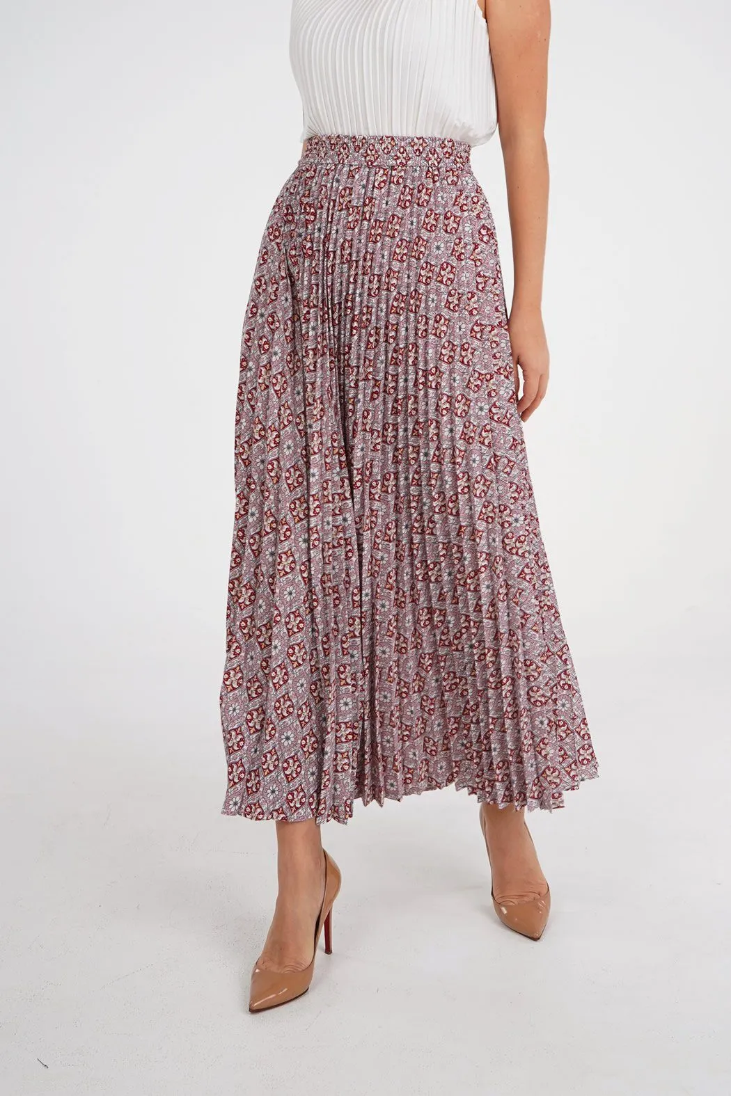 Salenia A-Line Printed Skirt